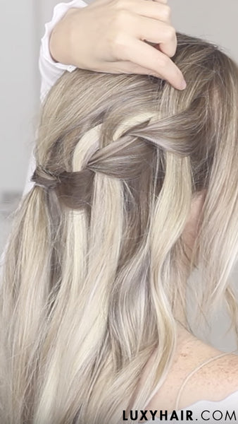 Waterfall Braid with Luxy Hair Extensions
