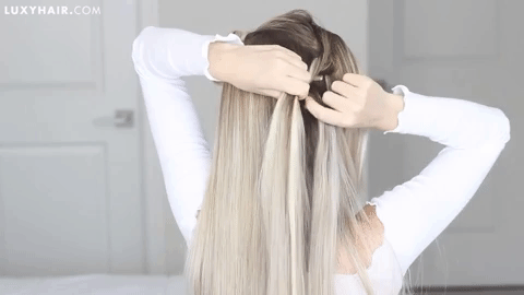 How to Waterfall Braid with Luxy Hair Extensions