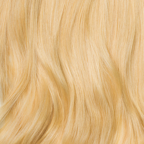 16 Volumizer Weft Clip In Hair Extensions Bleach Blonde Luxy Hair