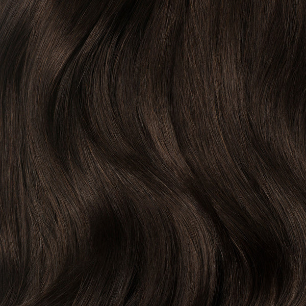 Clip-In Hair Extensions Dark Brown (Color 2 , 160 Grams) Luxy Hair