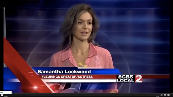 Fleurings on CBS News Samantha Lockwood Actress/ Bikram Yoga Teacher/ Jewelry Designer