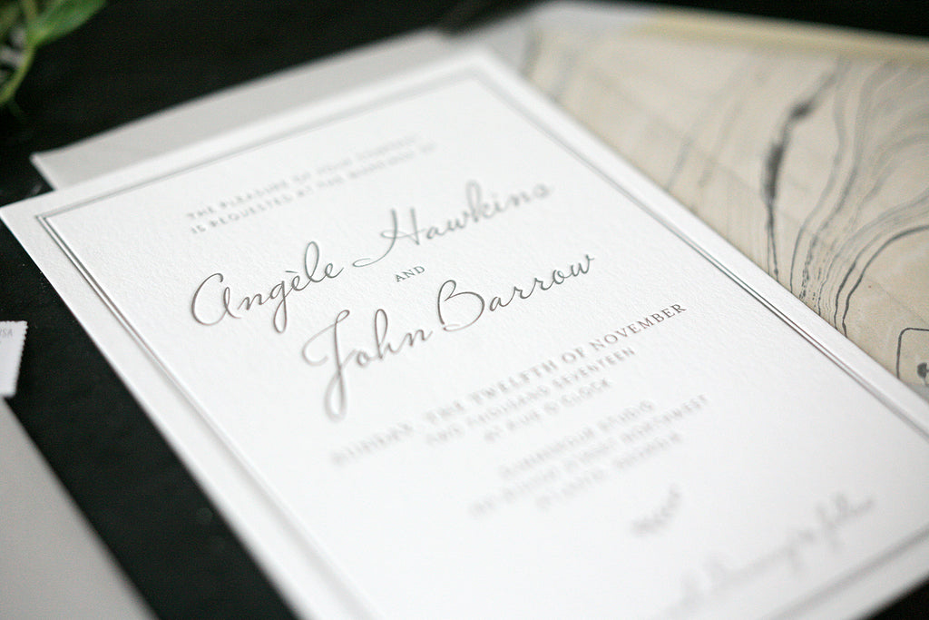 Letterpress Wedding Invitations