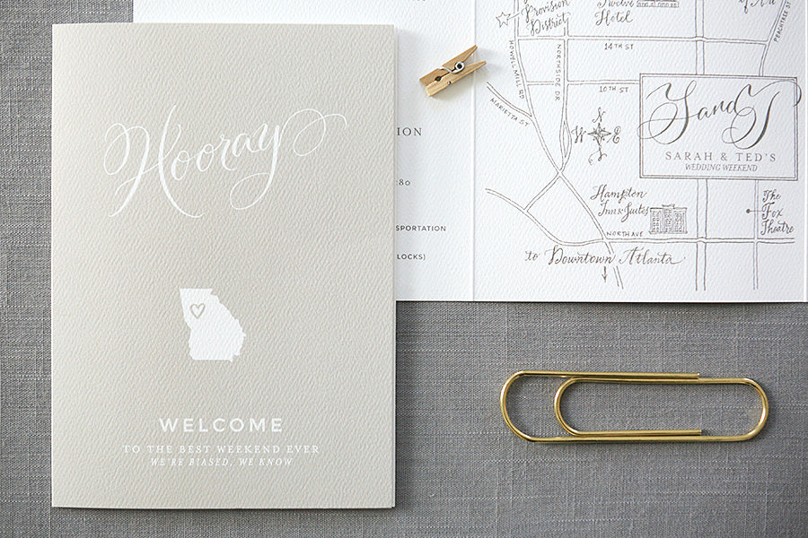 Wedding Welcome Booklet, Wedding Map