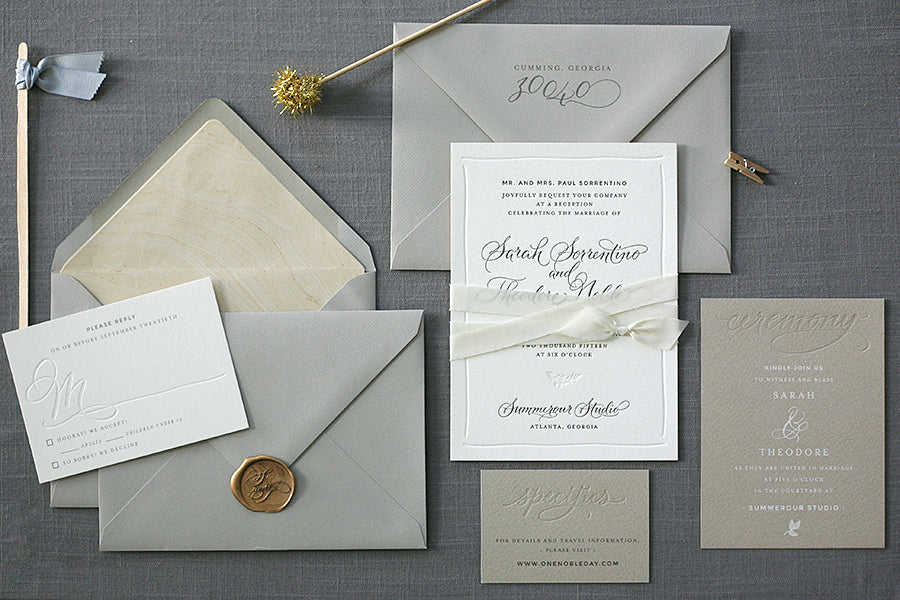 Letterpress Wedding Invitations