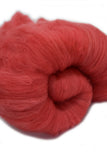 Red merino wool batt for spinning and felting | Sally Ridgway | buy wool for felting online