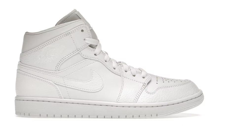 mens air jordan 1 mid white