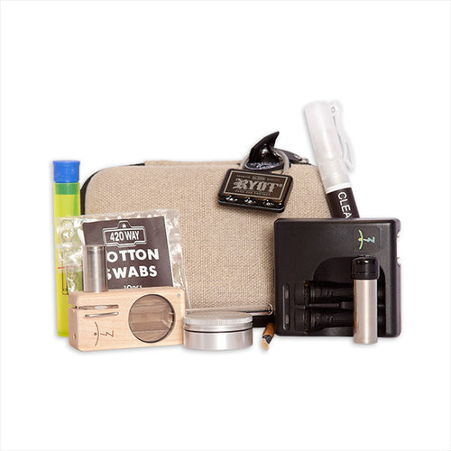Algonquin Park Vaporizer Kit Featuring the Launch Box, Locking Case, Grinder and Cleaning Supplies