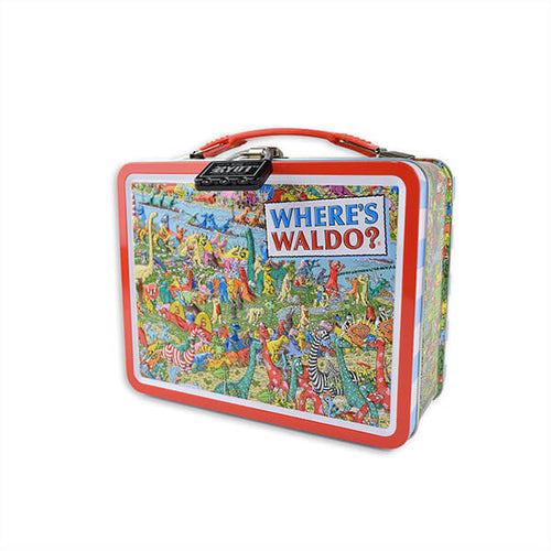 Lockable lunch box with combination lock - Where's Waldo?