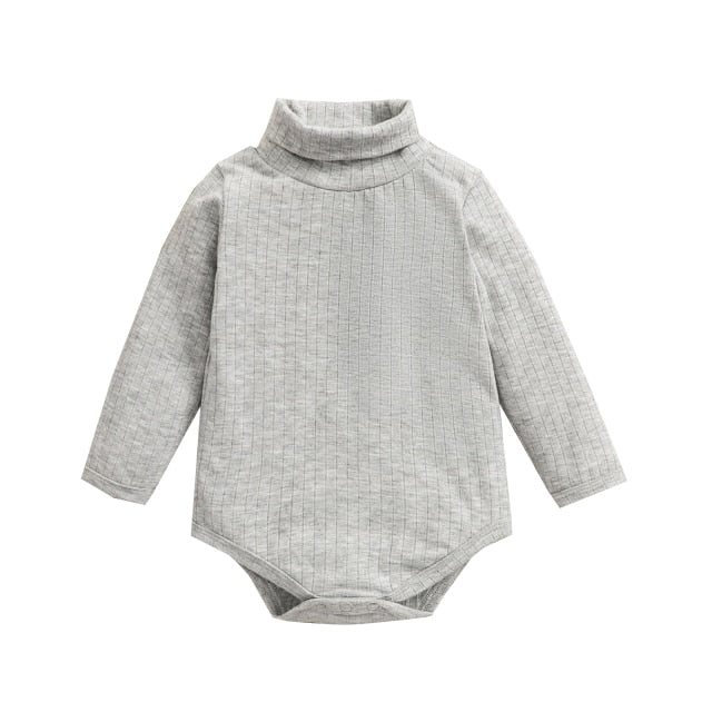 grey roll neck bodysuit