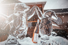 Ice sculptures at Three Brothers Wineries