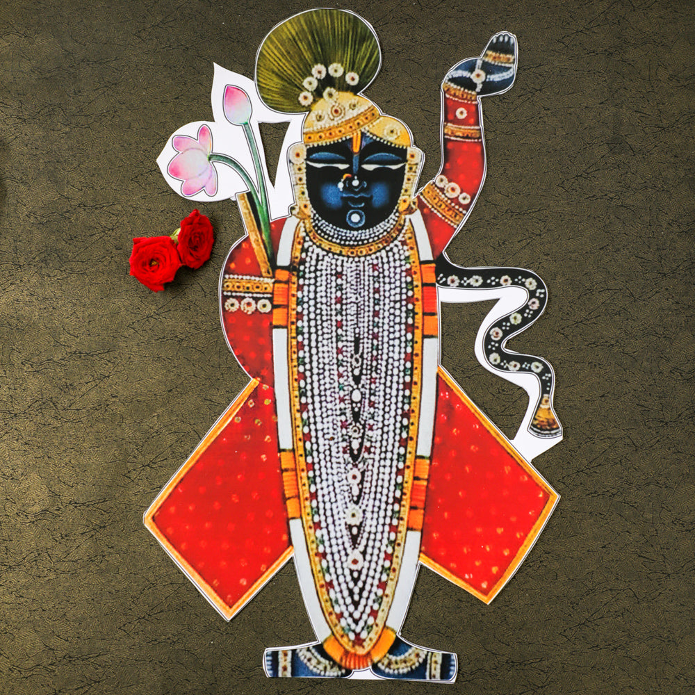 Buy Holy Shrinathji Cutout Online for Traditional Decoration