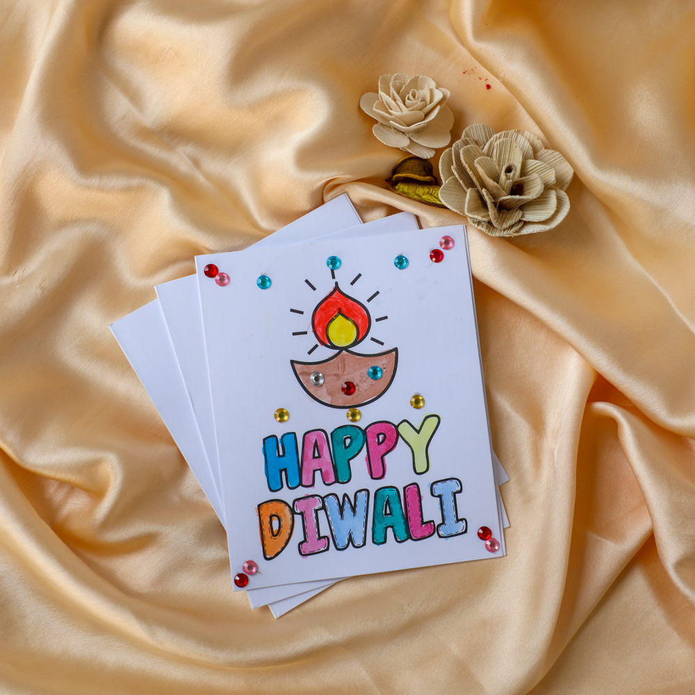 DIY Diwali Greeting Cards for Kids