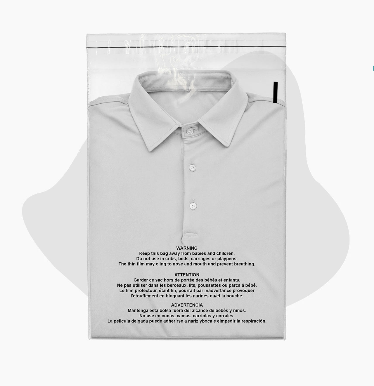 Resealable Reclosable T-Shirt Shipping Packaging 1000 Bags 1.50 Mil Suffocation Warning Universal Packaging Self Seal Clear Plastic Poly Bags 6 x 6” 