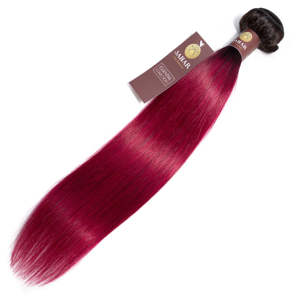 Fuchsia Remy Human Hair Extensions | Straight | Ombre | Sahar Hair