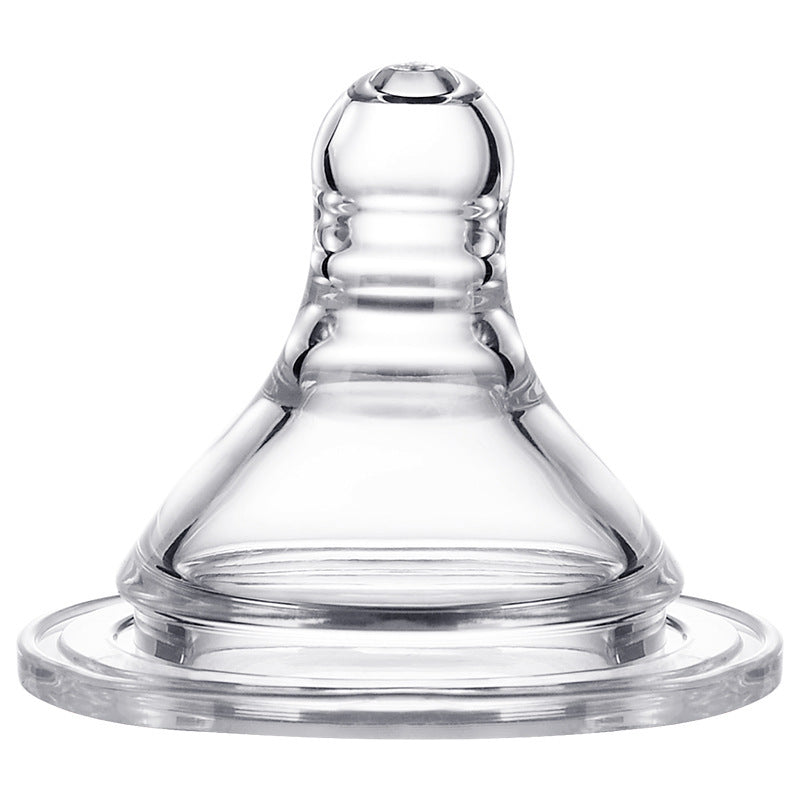 Babebay Feeding Bottle Teats, Soft Liquid Silicone Baby Pacifier, 2 Pack