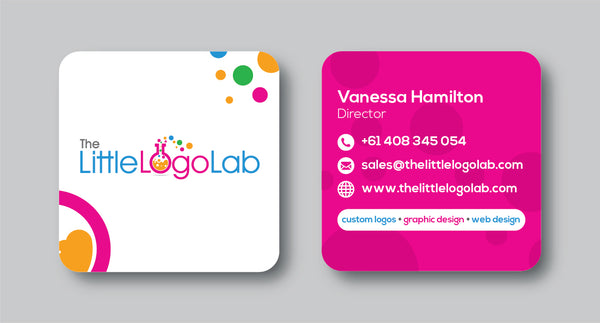 round corner square business cards