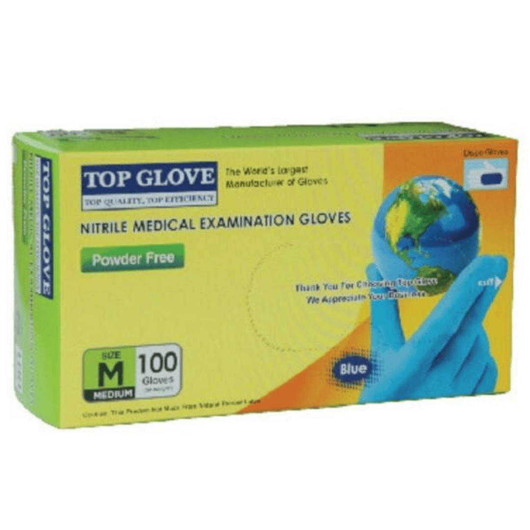 nitrile medical examination gloves