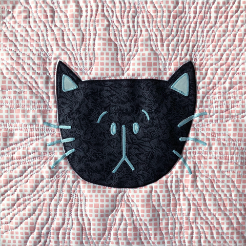 Scaredy Kitty Free Quilt Block Pattern