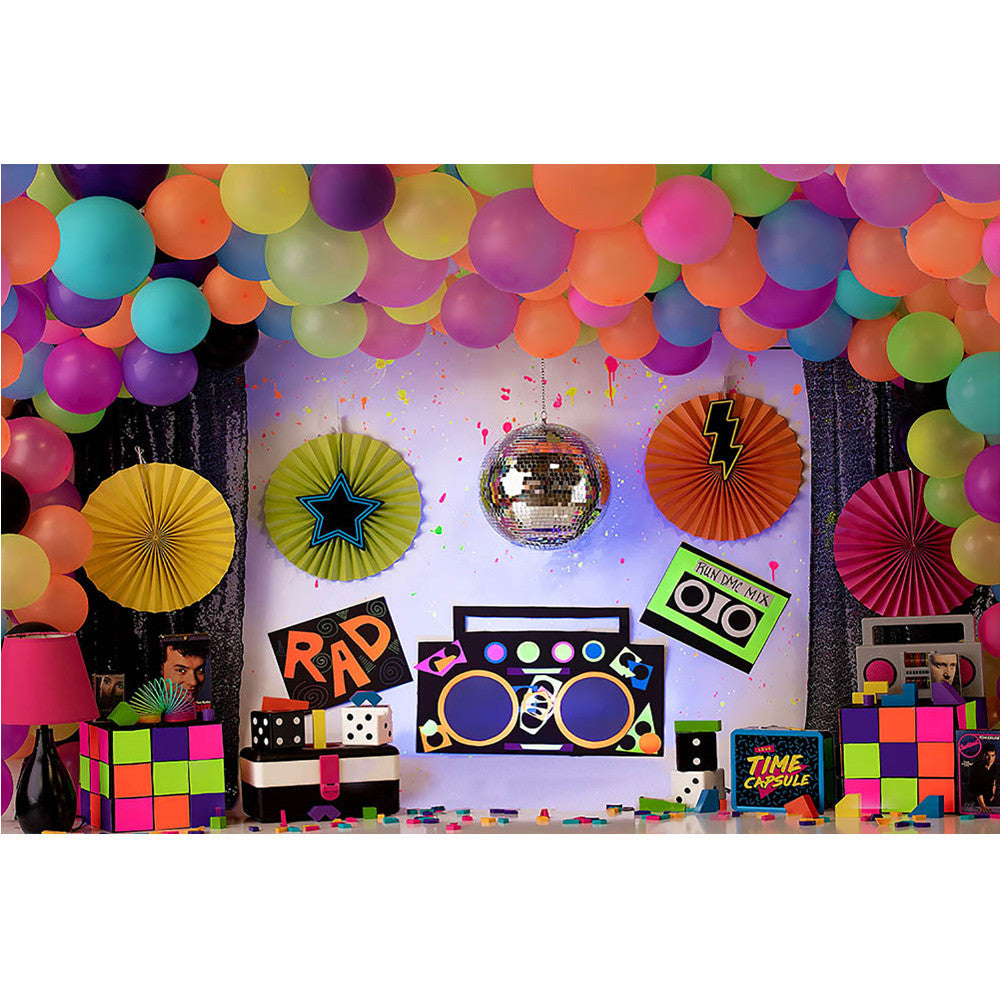 snel specificatie Ontvangende machine Retro Disco Party Cake Table Backdrop 80S 90S Birthday Cake Smash Phot –  dreamybackdrop