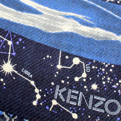 KENZO SCARF MIDNIGHT BLUE HOROSCOPE DESIGN 