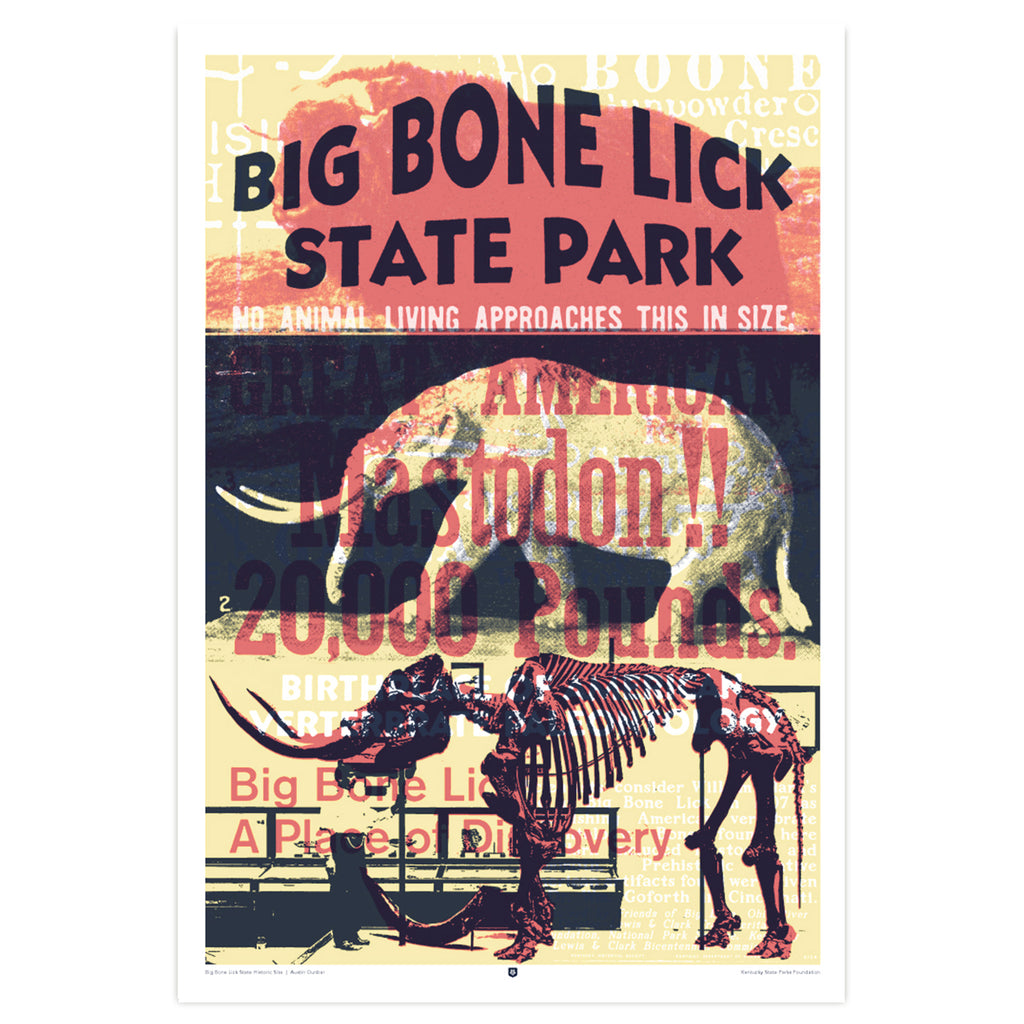 Big Bone Lick State Historic Site Poster By Austin Dunbar Ky For Ky Store