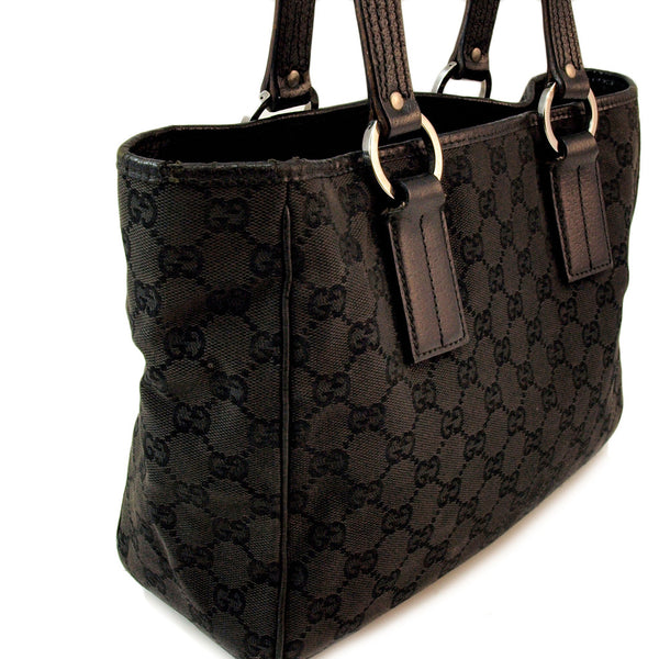 Gucci Black Tote Handbag (Authentic Pre Owned) - 102547