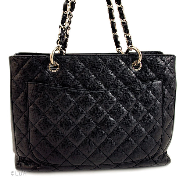 Chanel Black Caviar GST Grand Shopping Tote (Authentic Pre Owned) Leat - 102868 | LuxeDH