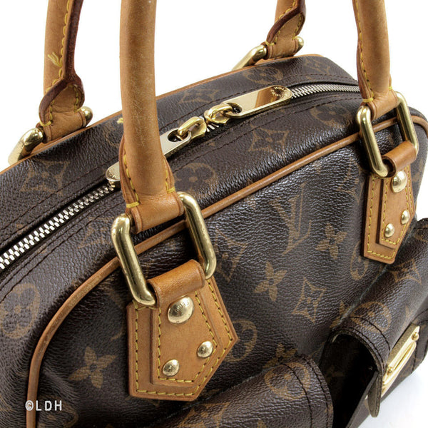 Louis Vuitton Monogram Coated Canvas Manhattan GM Shoulder Bag Gold Hardware, 2005 (Very Good)