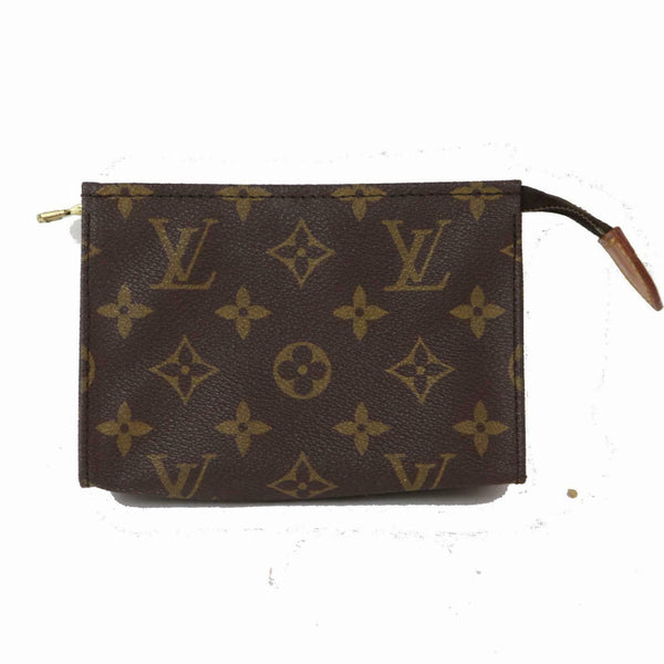 Louis Vuitton Cosmetic Pouch Poche Toilette 15 Brown Monogram (SHC1-15178) – LuxeDH