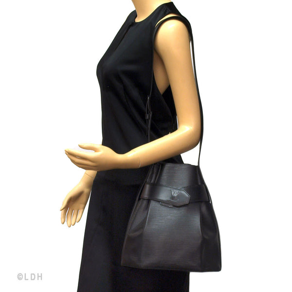 Louis Vuitton Black Epi Sac D&#39;epaule ( Authentic Pre Owned) - 149231 | LuxeDH