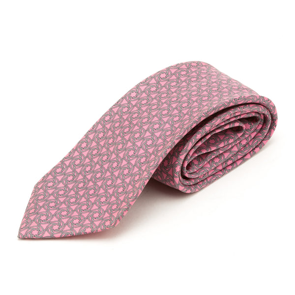 hermes tie pink