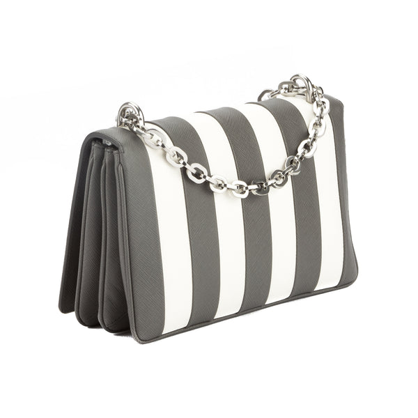 prada striped bag