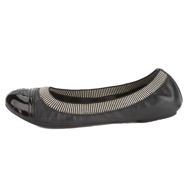 Black Leather Gabby Ballet Flat, Size 39.5 (New With Tags) – LuxeDH