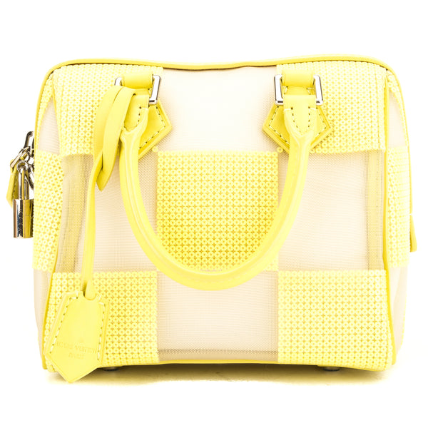 Louis Vuitton Yellow Damier Optic Mesh Speedy Cube PM (3324029) – LuxeDH