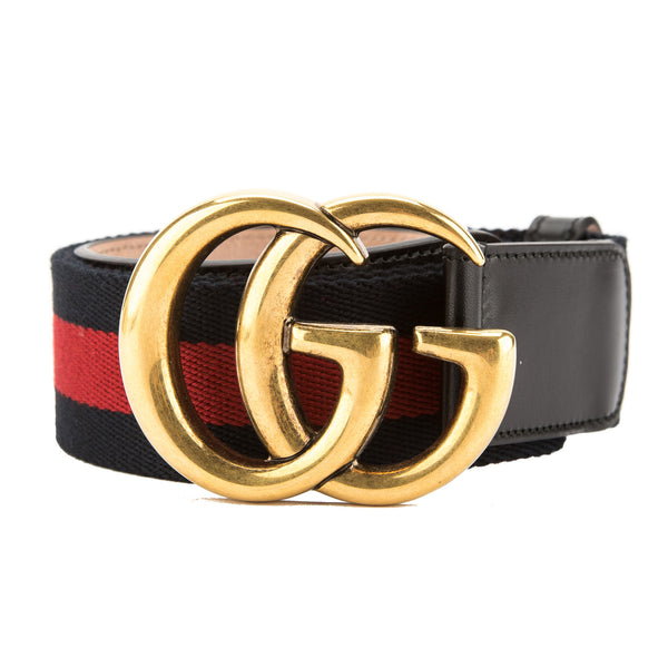 blue and red gucci belt