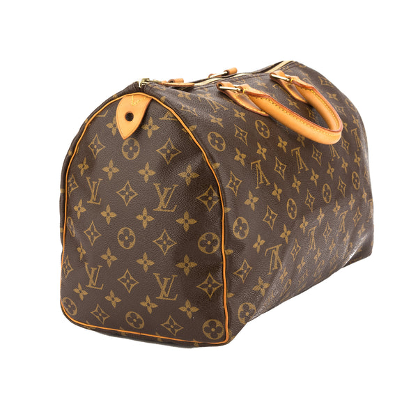 Louis Vuitton Monogram Canvas Speedy 35 Bag (Pre Owned) – LuxeDH