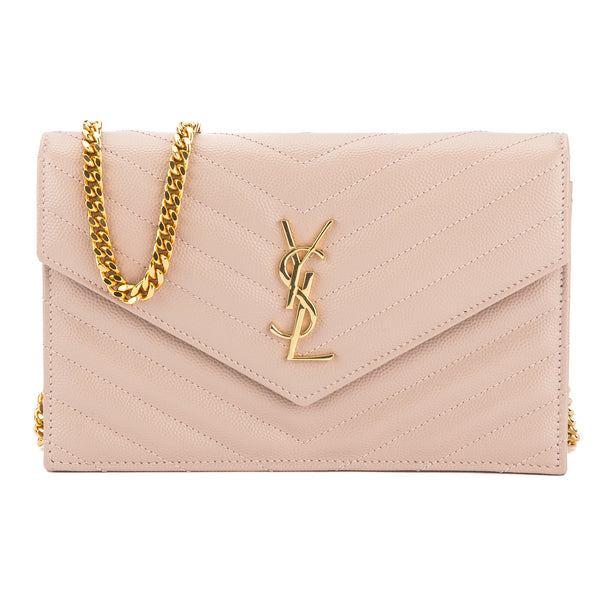 rose gold ysl bag