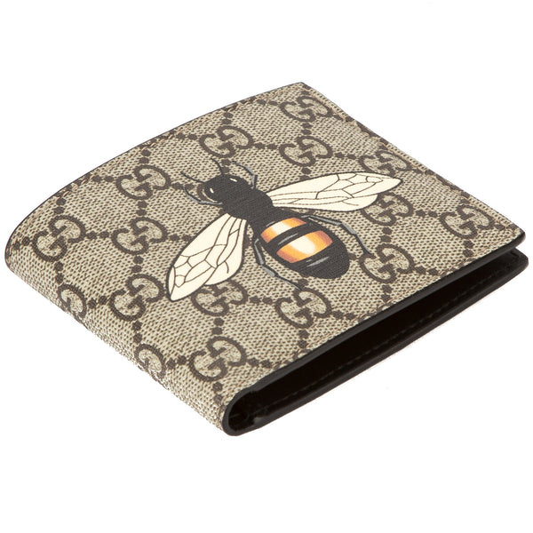 Gucci GG Supreme Canvas Bee Print Wallet (New with Tags) – LuxeDH