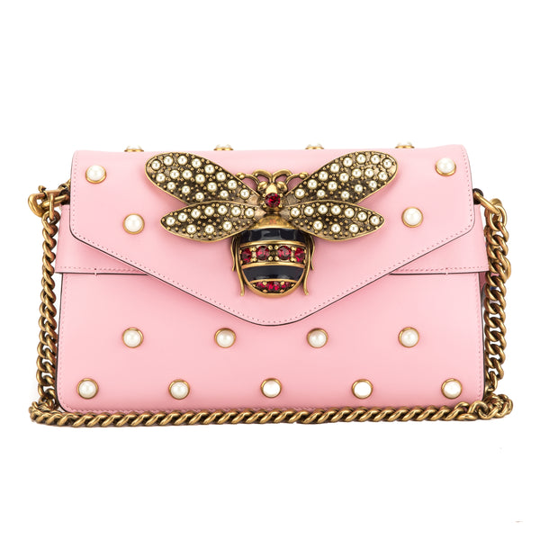 Gucci Light Pink Leather Broadway Mini 