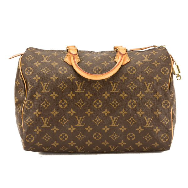 Louis Vuitton Monogram Canvas Speedy 35 Bag (Pre Owned) – LuxeDH