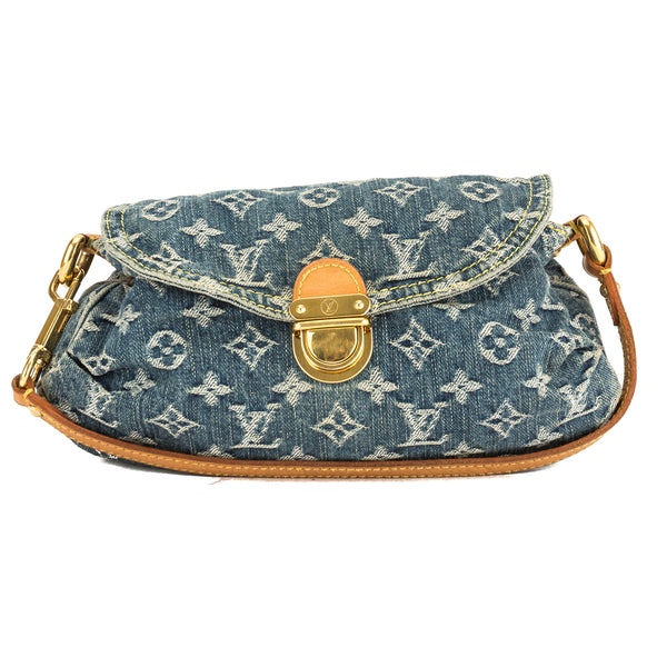 louis vuitton pleaty denim bag