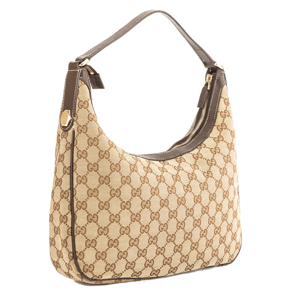 gucci monogram hobo shoulder bag