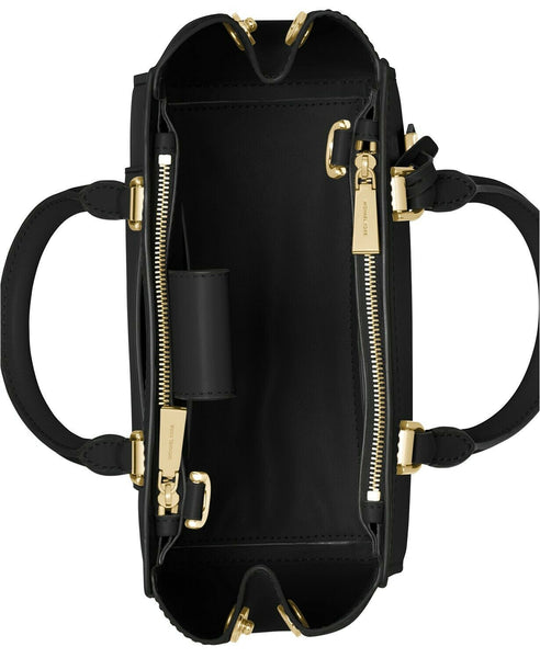benning medium leather satchel black