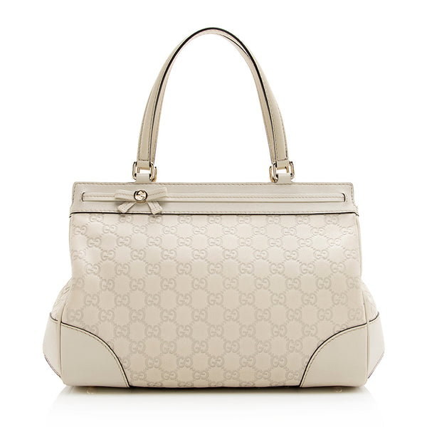 cap Parelachtig Scully Gucci Guccissima Leather Mayfair Medium Tote (SHF-20261) – LuxeDH