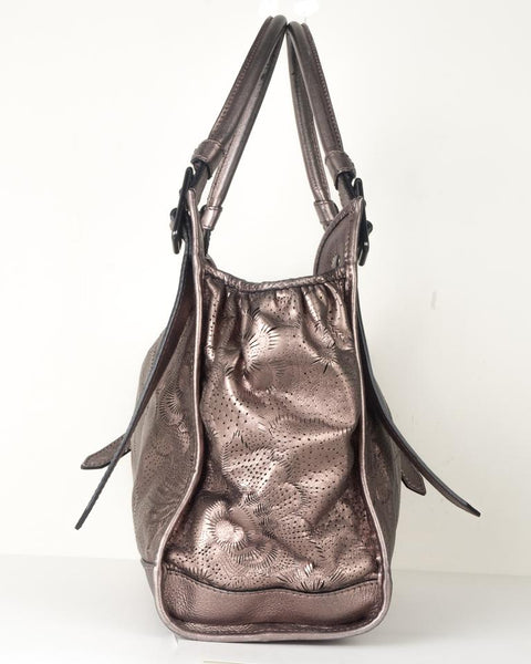 bronze shoulder bag