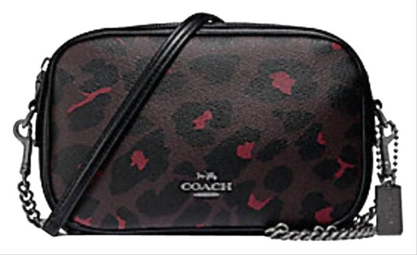 coach leopard print crossbody bag