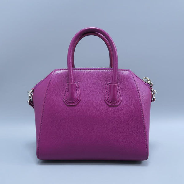 Givenchy Mini Antigona Purple Calfskin Satchel – LuxeDH