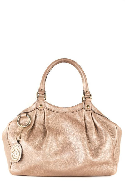 rose gold leather bag