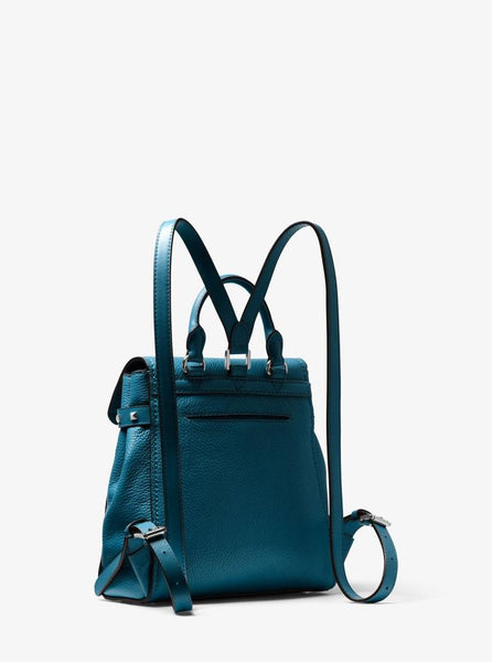 addison small pebbled leather backpack