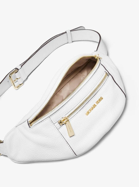 white mk fanny pack